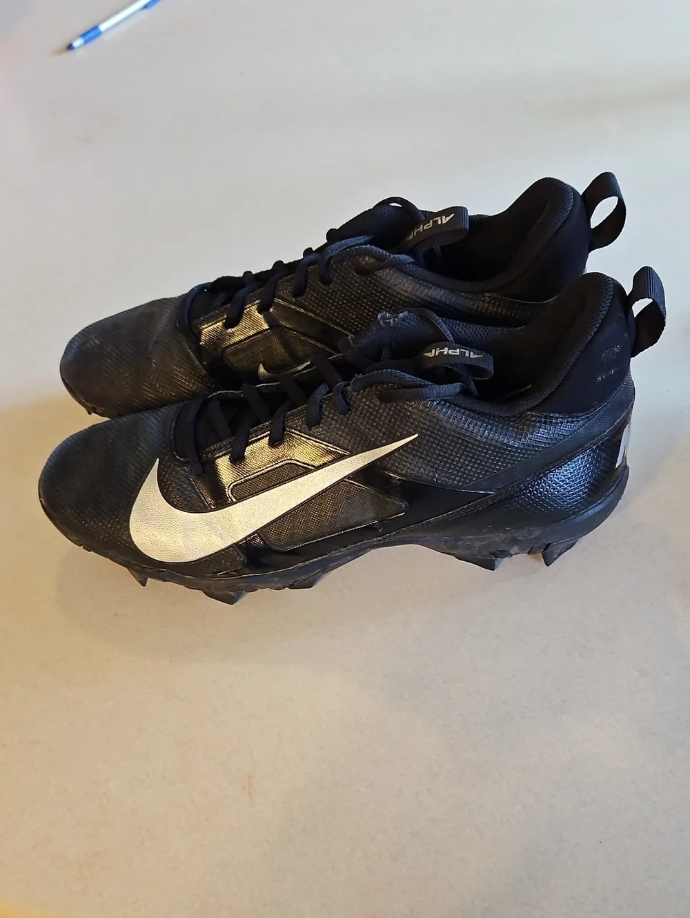 Nike Alpha Black Football Cleats